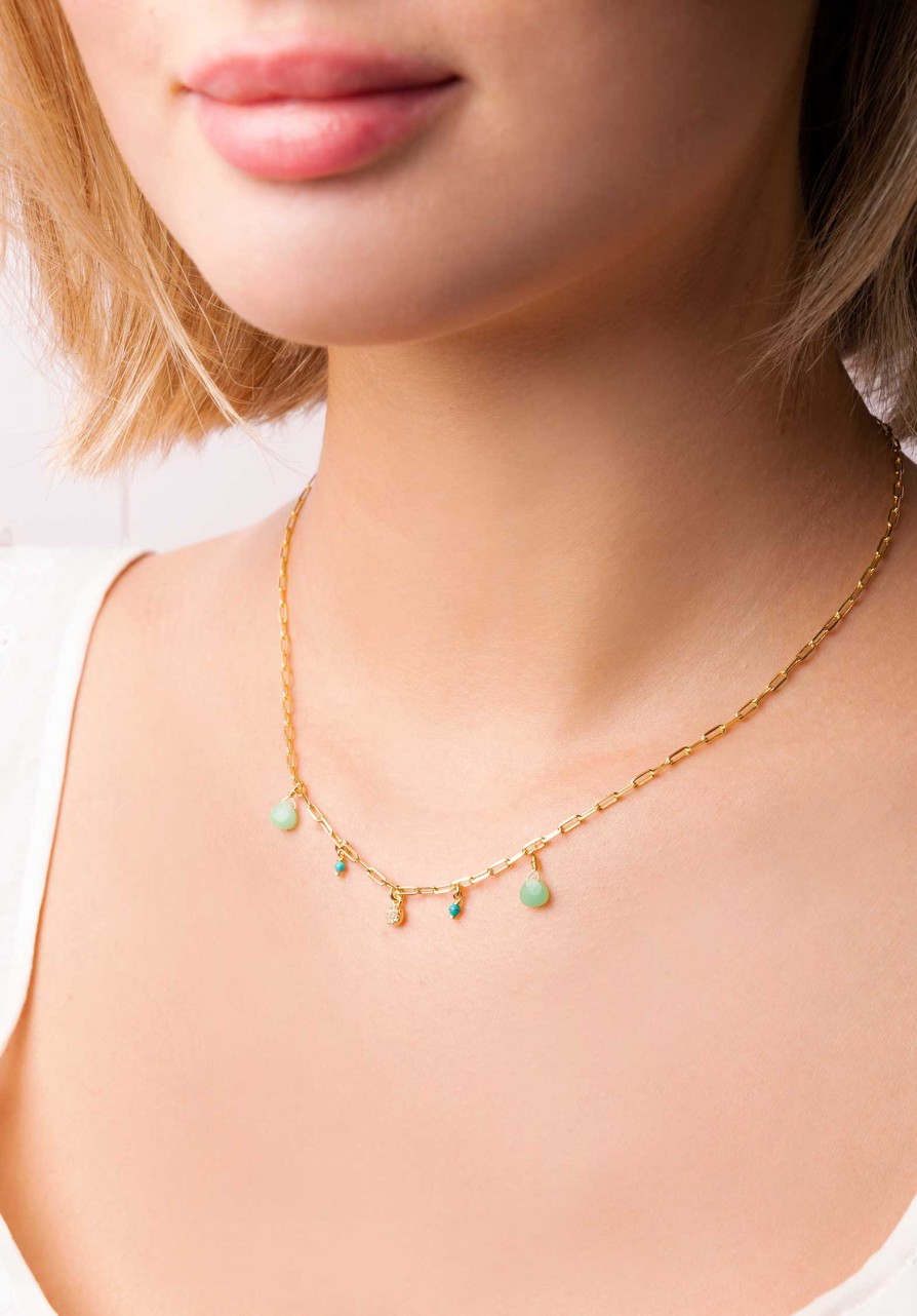 UNE A UNE All Jewelry | Necklace Cpch2 Chrysoprase