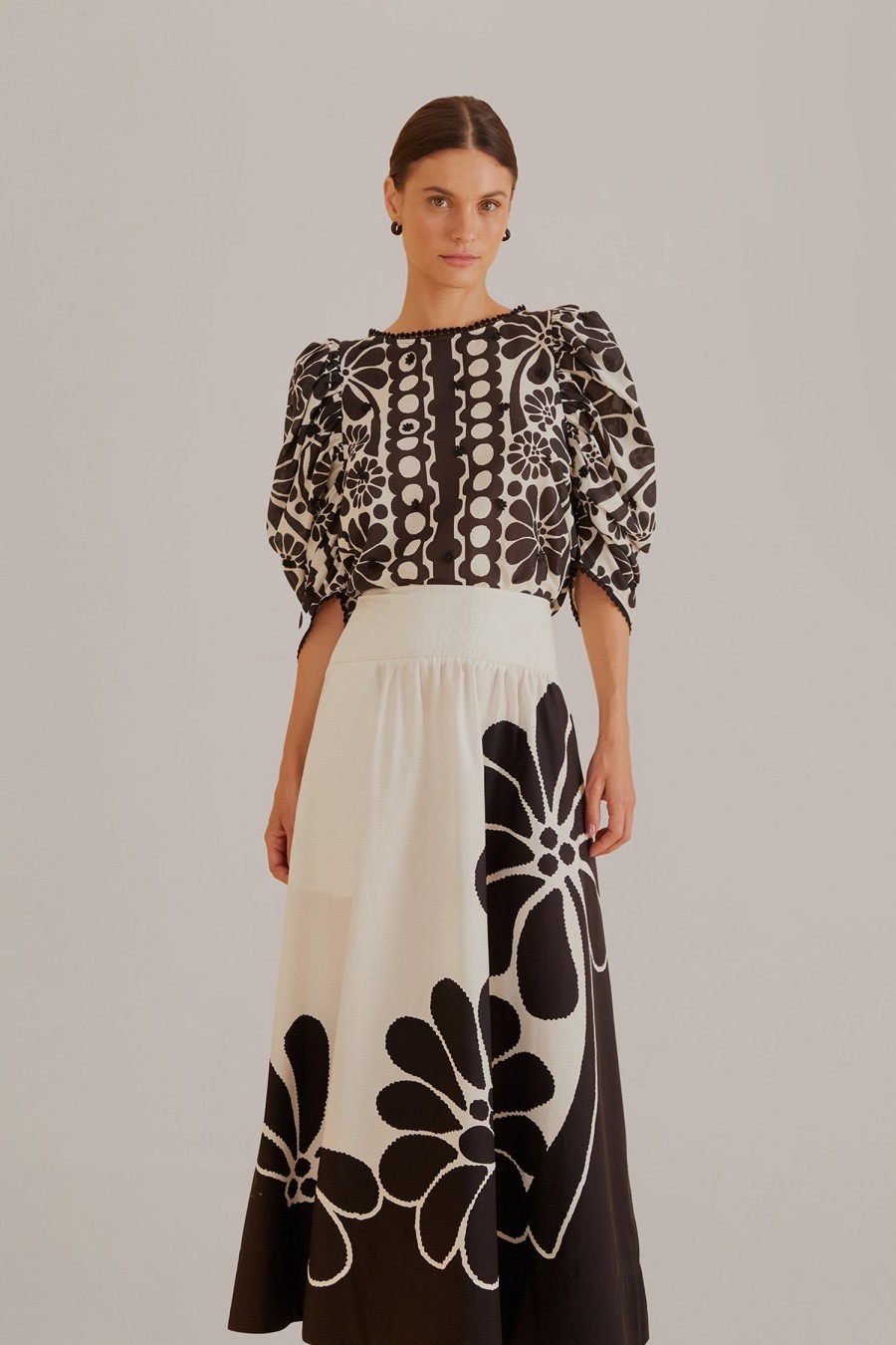 FARM RIO Skirts | Maxi Skirt 315629 Palermo-Black