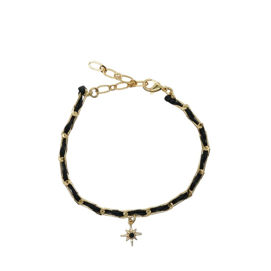 MONSENS All Jewelry | Bracelet Bracelet Bapt Bracelet Bapteme Noir