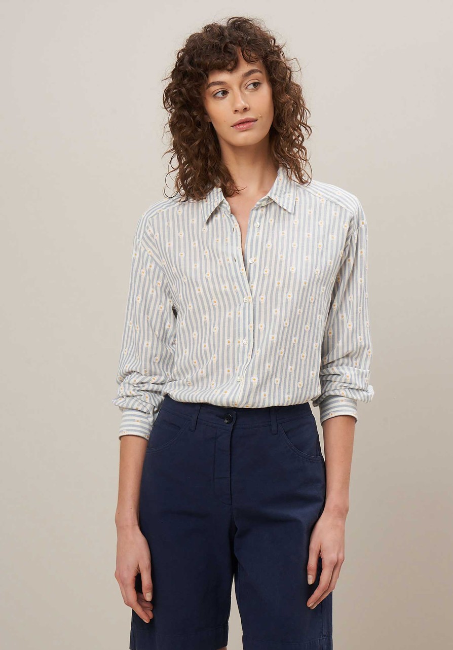 HARTFORD Tops & Shirts | Shirt Cinema Bbcf640 02-Blue-Stripes