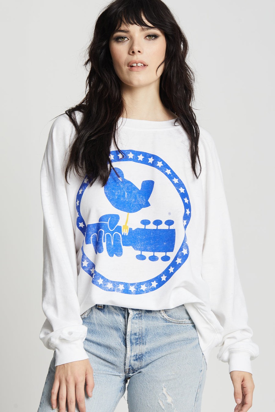 RECYCLED KARMA Sweaters & Cardigans | Woodstock Ls Bu 302195 White