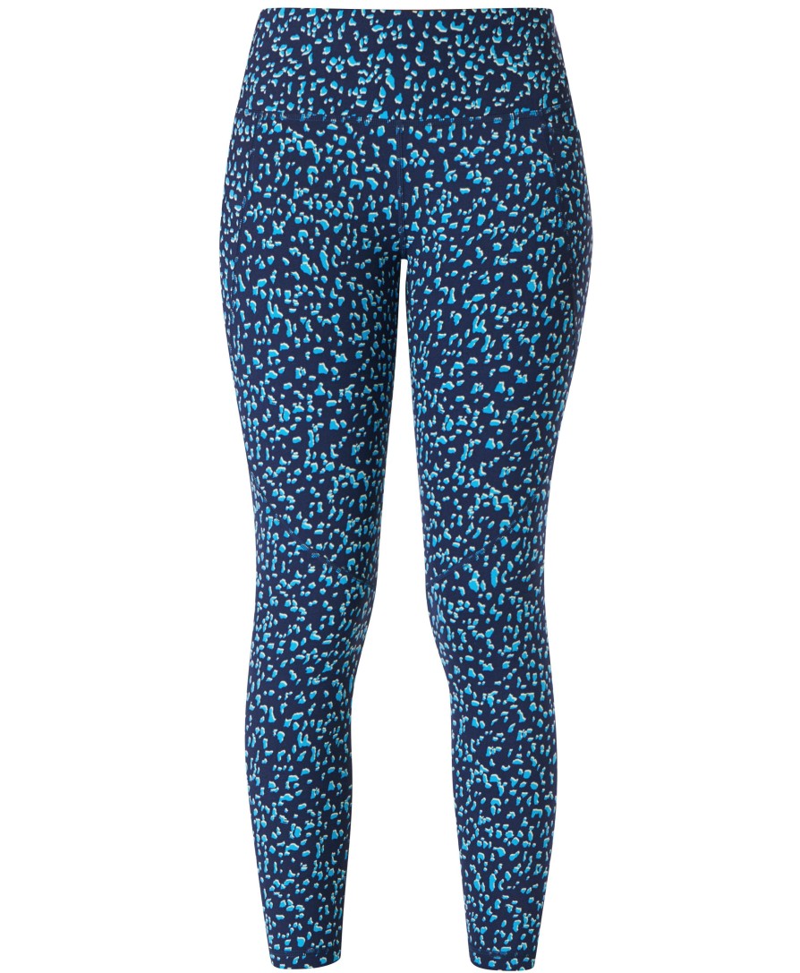 SWEATY BETTY Leggings | Power 7/8 Workout Leggings Sb5400A 78 Blue-Abstract-Markin