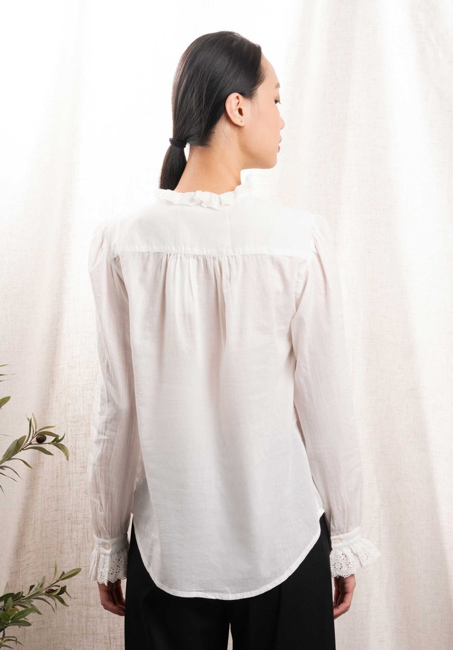 HARTFORD Tops & Shirts | Blouse Carla Bacs550 01-Ecru