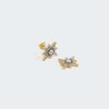 SORU All Jewelry | Earring Supernova Gold-White