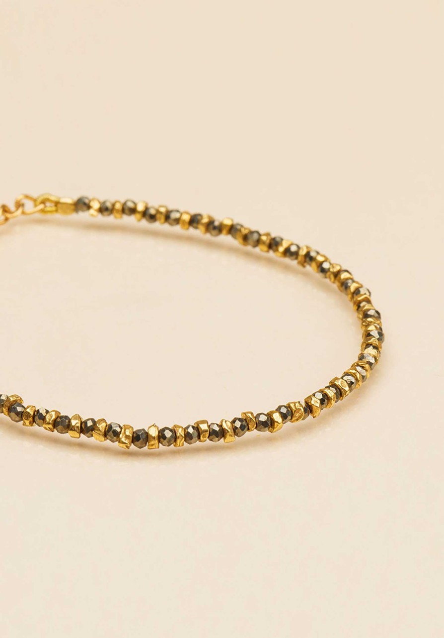 UNE A UNE All Jewelry | Bracelet Brsjp Pyrite