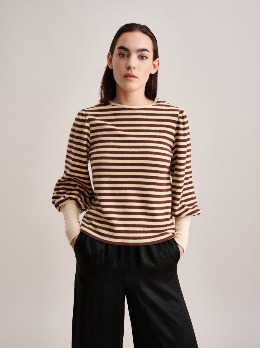 BELLEROSE Sweaters & Cardigans | Sweatshirt Vidoum32 Vidoum32 T1663 Stripe-A