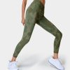 SWEATY BETTY Leggings | Power 7/8 Workout Leggings Sb5400A 78 Green-Painted-Camo-P