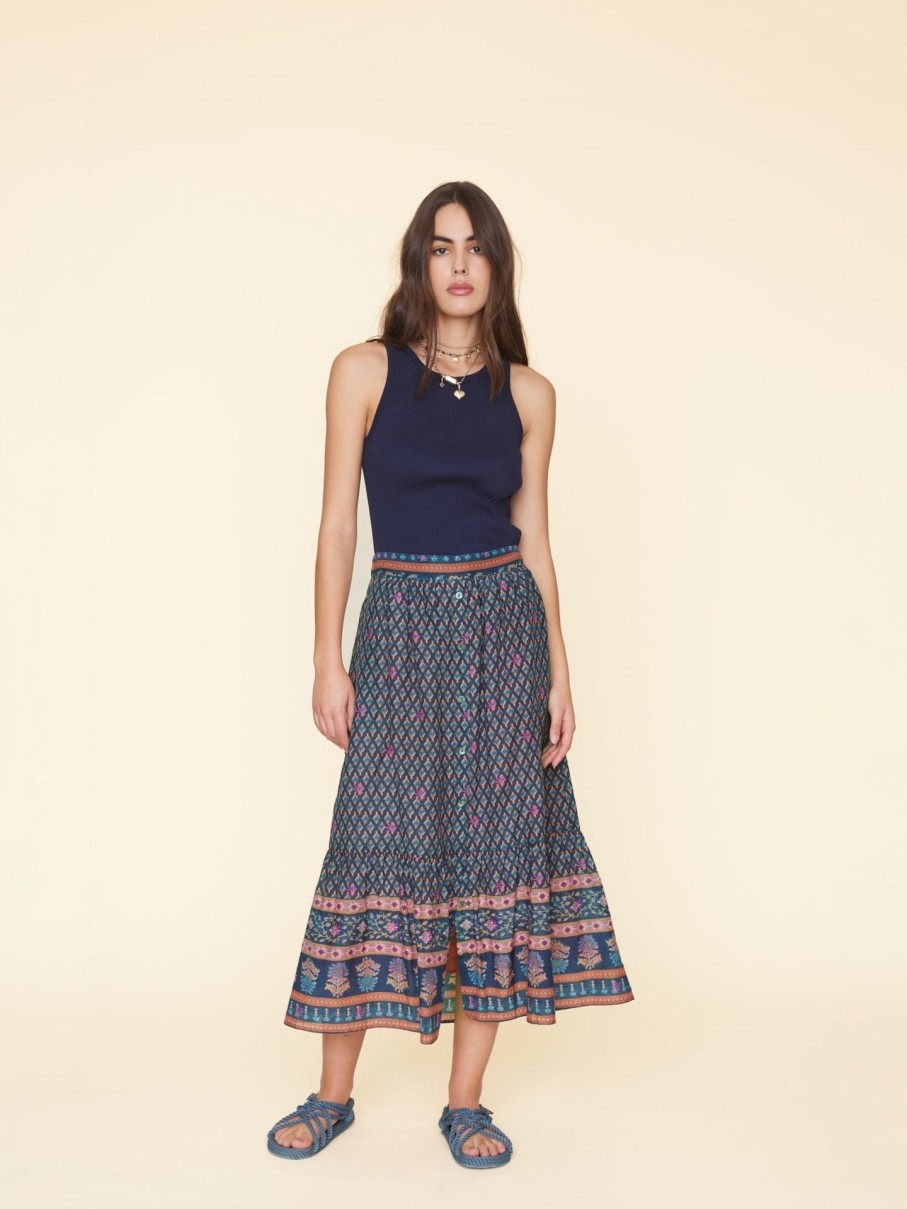 XIRENA Skirts | Skirt X387603 Taryn Skirt Navy-Posey