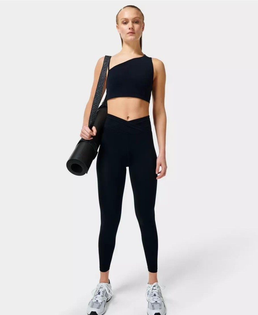 SWEATY BETTY Leggings | All Day Wrap Waist Leggings Sb8729 Black