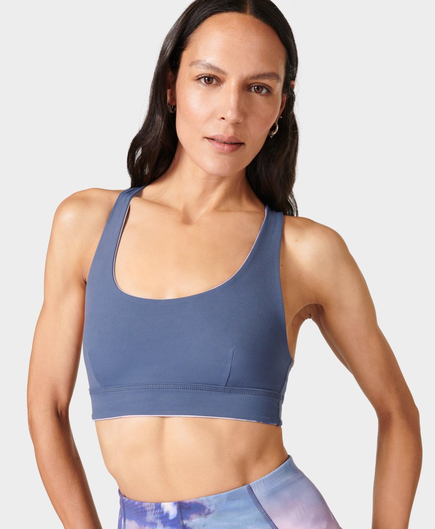 SWEATY BETTY Underwear | Super Soft Reversible Bra Sb8779A Purplemystprint-Endl