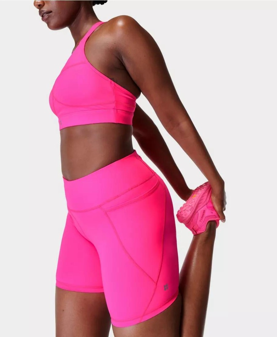 SWEATY BETTY Pants & Shorts | Power 6 Biker Shorts Sb4822P R Hot-Pink