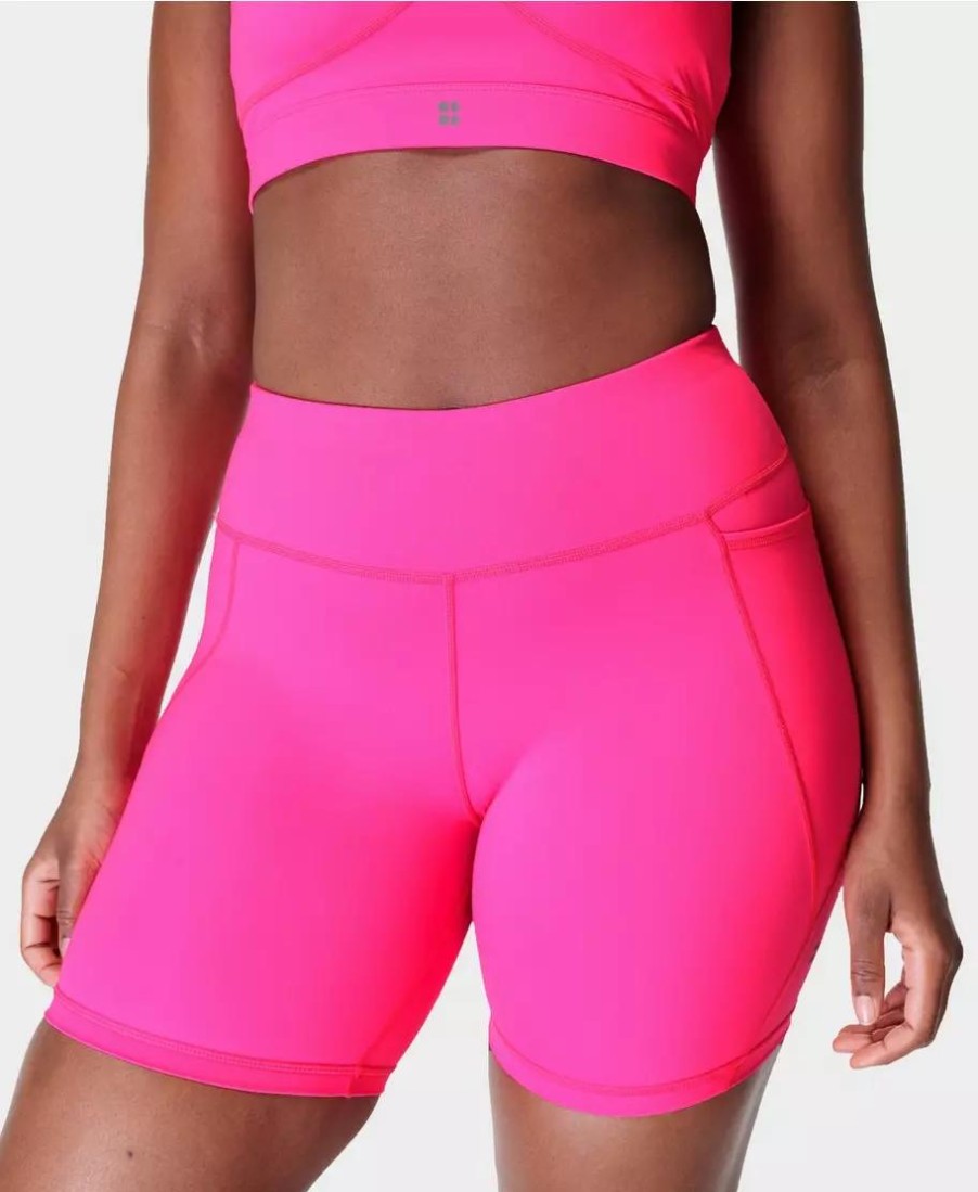 SWEATY BETTY Pants & Shorts | Power 6 Biker Shorts Sb4822P R Hot-Pink