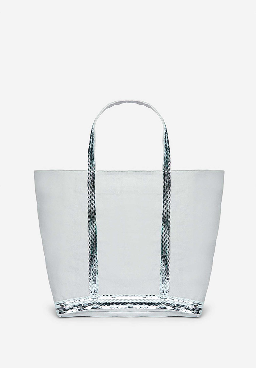 VANESSA BRUNO All Bags | Tote Bag Linen Cabas L Ve31-V40315 Aqua