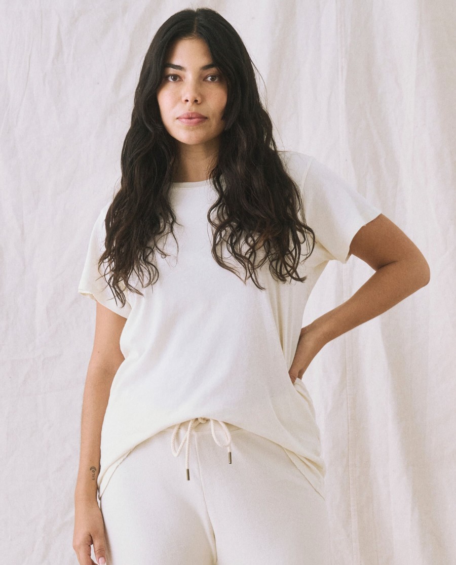 THE GREAT Tops & Shirts | Tshirt The Slim Washed-White