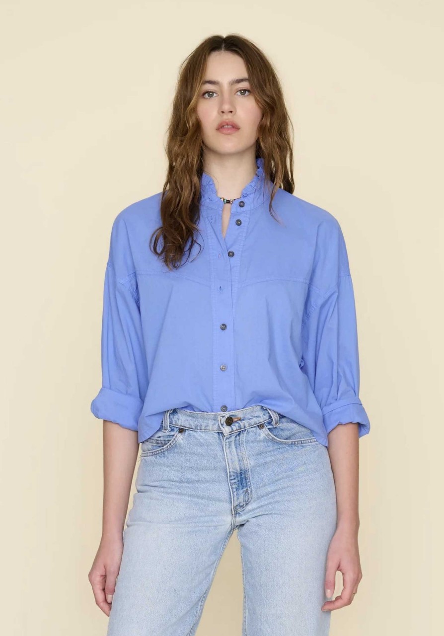 XIRENA Tops & Shirts | Blouse X375115 Hayes Shirt 115 All-Blue