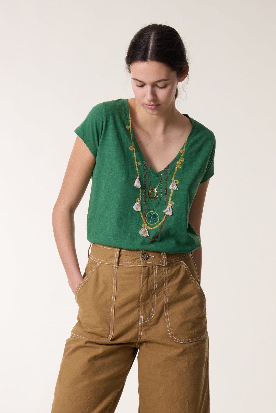 LEON & HARPER Tops & Shirts | Tshirt Tonton Jc Tonton Jc03 Chai Green