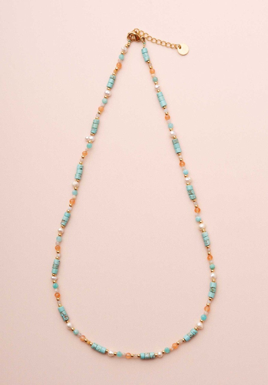 LES CLEIAS All Jewelry | Necklace Olyte Collier Turquoise