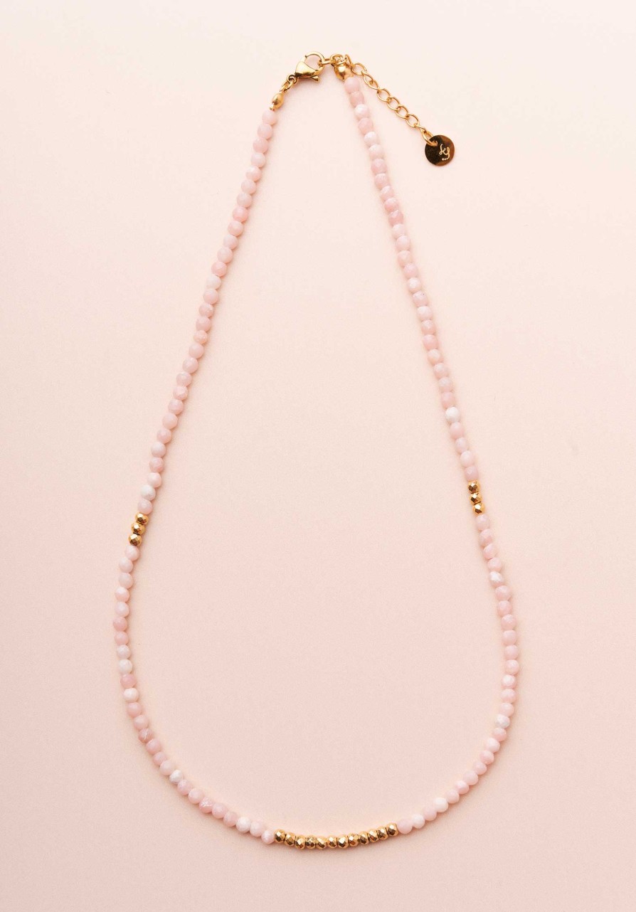 LES CLEIAS All Jewelry | Necklace Maiva Collier Opale-Rose