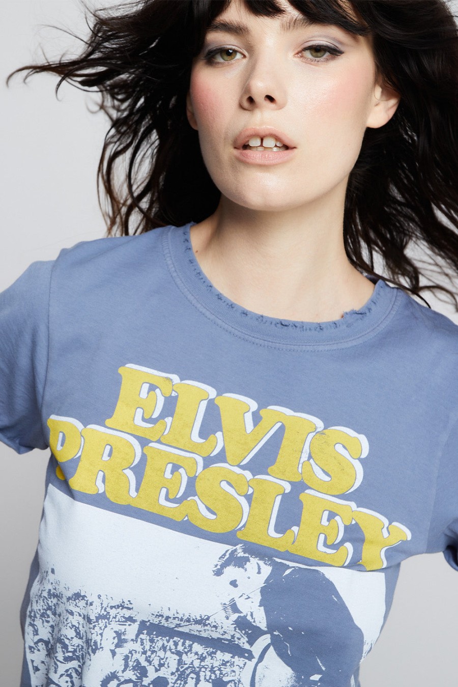 RECYCLED KARMA Tops & Shirts | Elvis You'Re A Heartbreaker 302255 Vintage-Blue