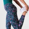 SWEATY BETTY Leggings | Power 7/8 Workout Leggings Sb5400A 78 Pink-Scattered-Petal