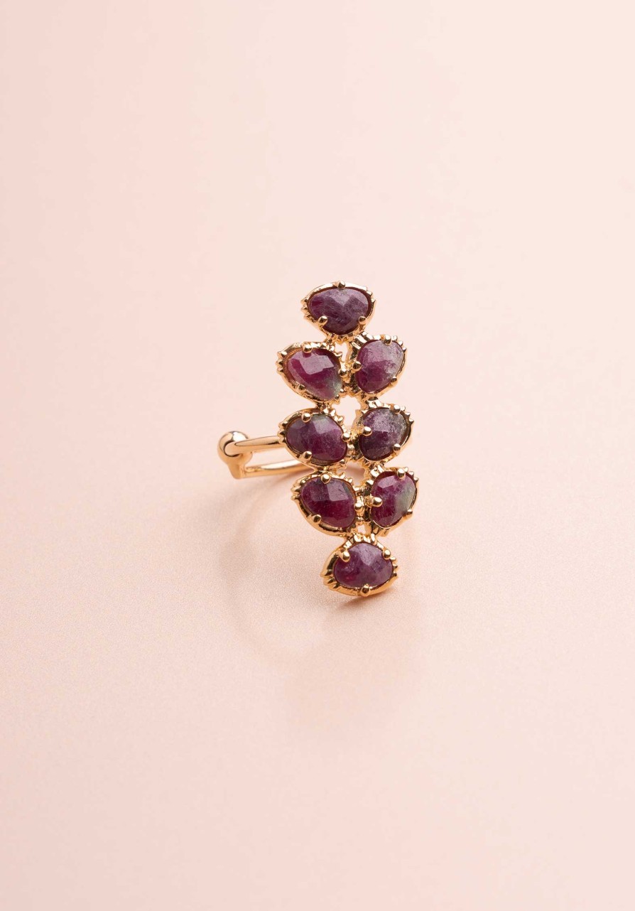 AU FIL DE LO All Jewelry | Ring Epi Tourmaline