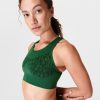 SWEATY BETTY Underwear | Stamina Workout Bra Sb8758A Retro-Green-Leopard