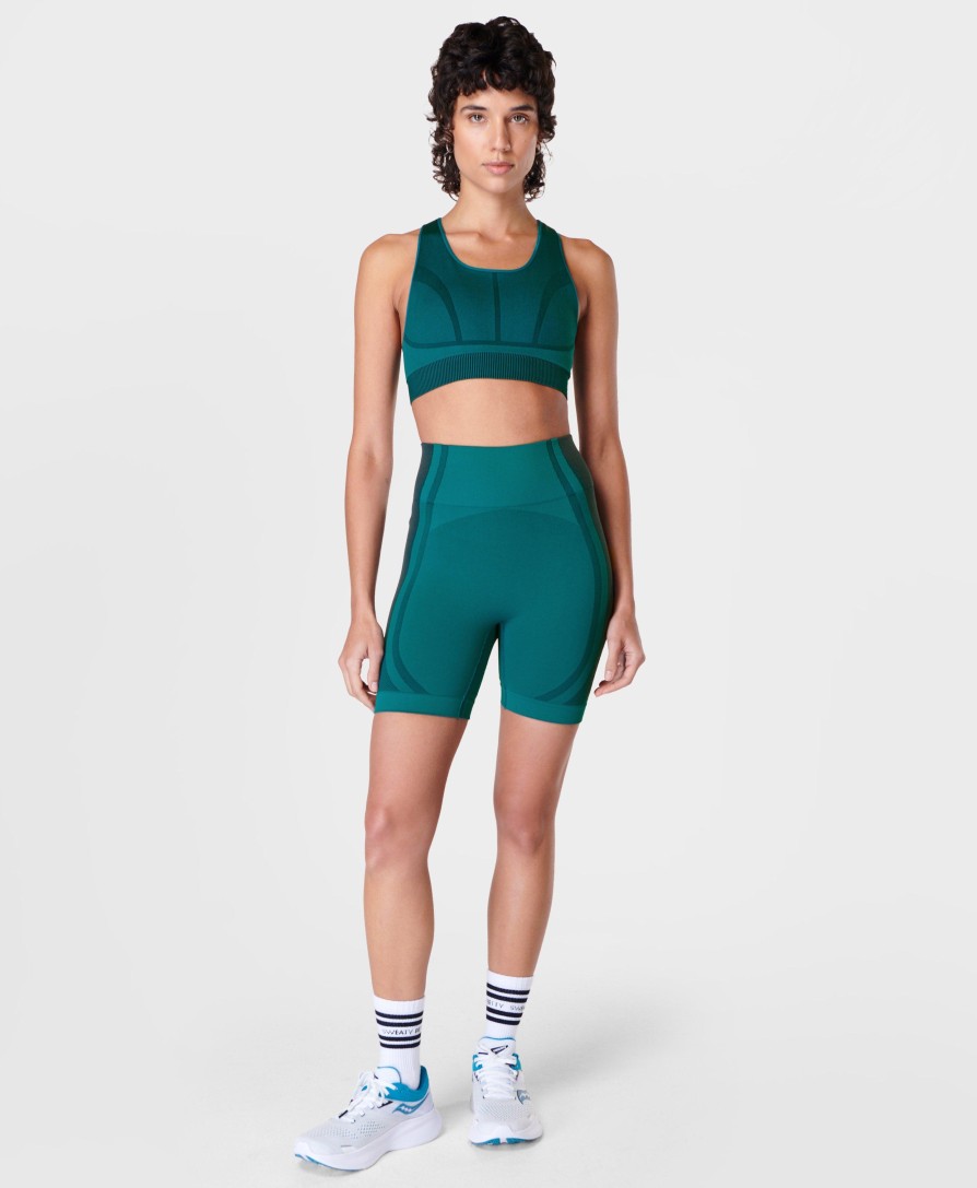 SWEATY BETTY Pants & Shorts | Silhouette Sculpt Seamless Wor Sb8971 Reeftealblue-Navyblu