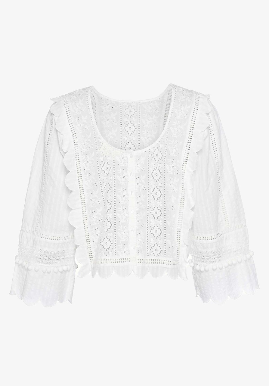 SISSEL EDELBO Tops & Shirts | Blouse Se980 Miramar Off-White