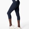 SWEATY BETTY Pants & Shorts | Power Cropped Workout Leggings Sb4564P Navy-Blue