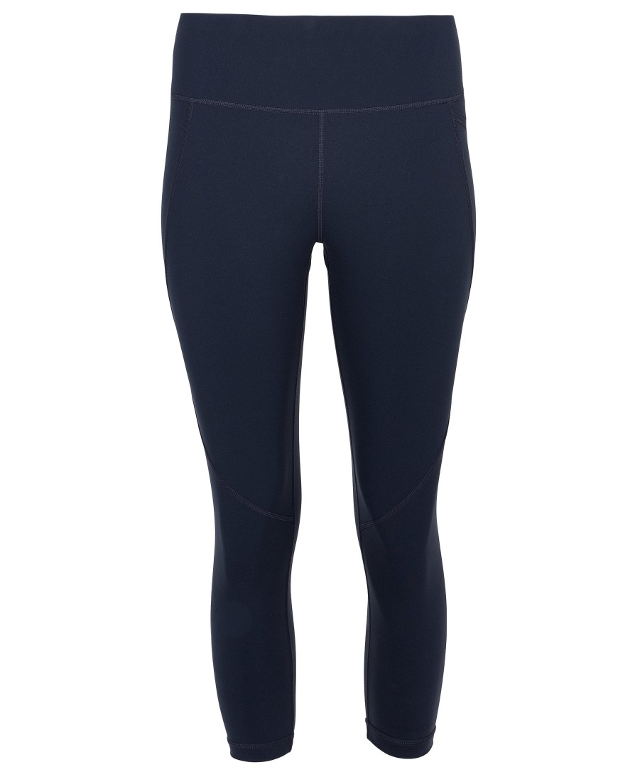 SWEATY BETTY Pants & Shorts | Power Cropped Workout Leggings Sb4564P Navy-Blue