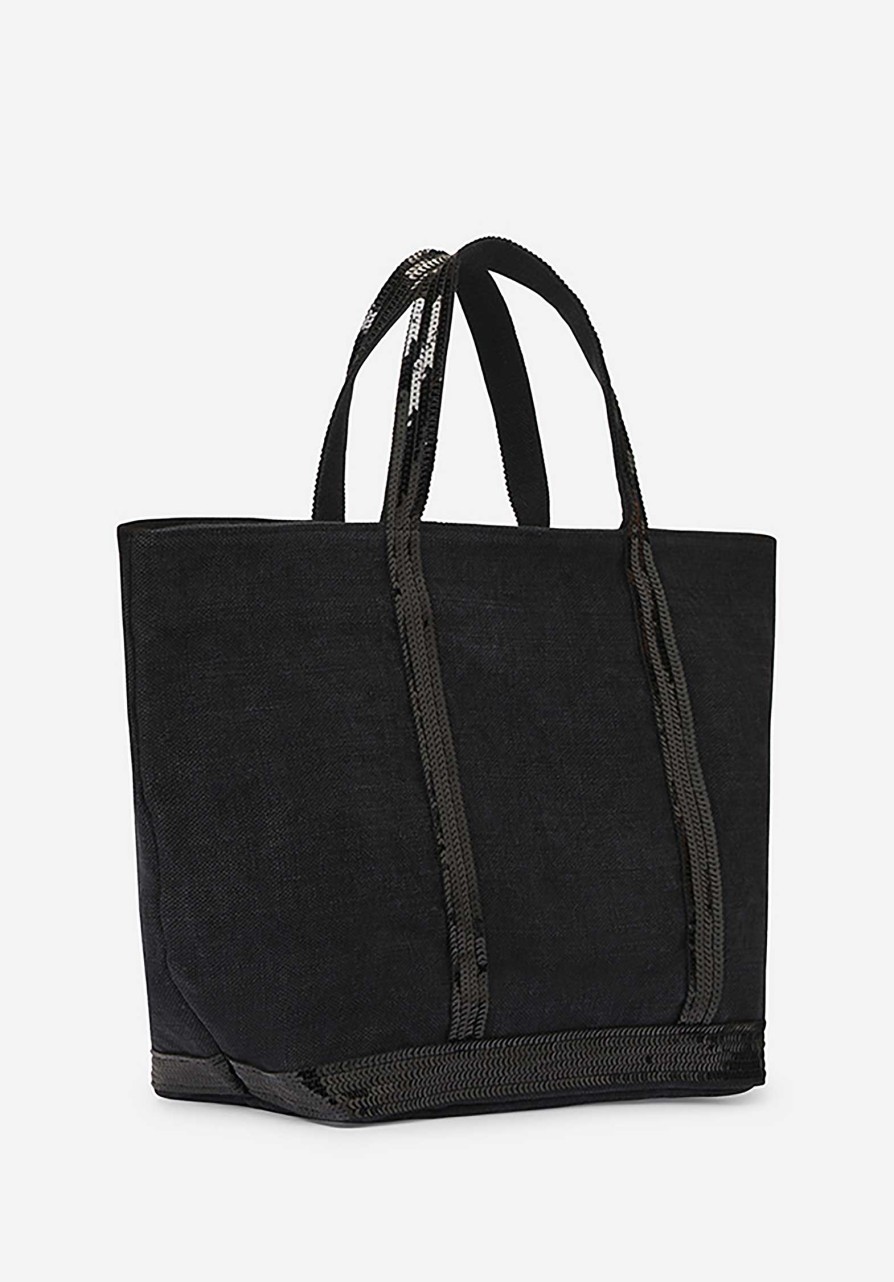 VANESSA BRUNO All Bags | Tote Bag Linen Cabas M Ve31-V40413 Black