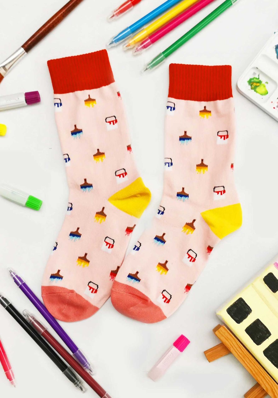 PLAYFUL SOCKS All Shoes & Socks | Painter Pink