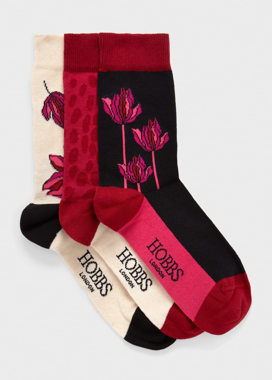 HOBBS Gift Sets | Floral Sock Set 0124/1475/055000 Pink-Multi