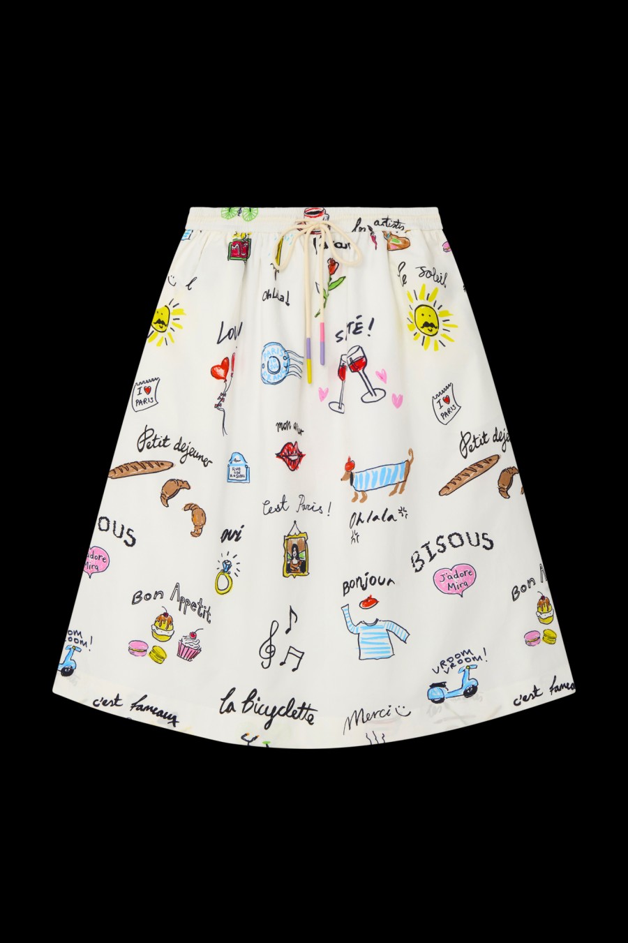 MIRA MIKATI Skirts | Skirt Skt001B White-Multi