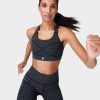 SWEATY BETTY Underwear | Power Medium Support Sports Br Sb8993D Black-Chain-Reflecti