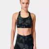 SWEATY BETTY Underwear | Power Medium Impact Sports Bra Sb8993A Black-Fade-Print