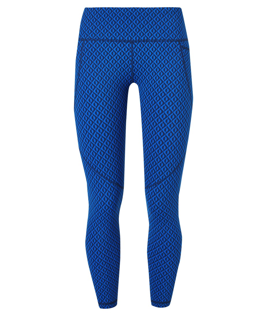 SWEATY BETTY Leggings | Power 7/8 Workout Leggings Sb5400A 78 Blue-Apex-Geo-Print