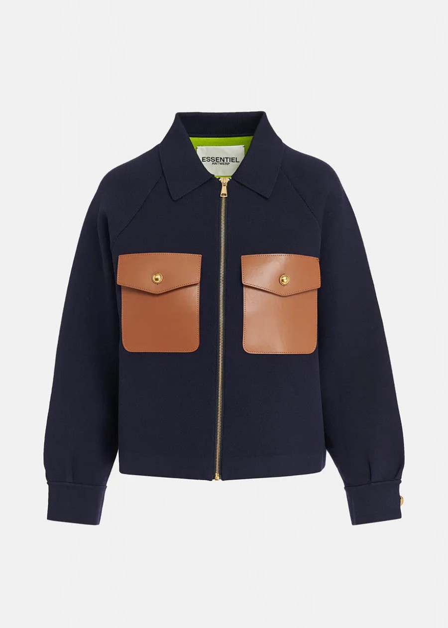 ESSENTIEL ANTWERP Jackets | Jacket Feather Navy