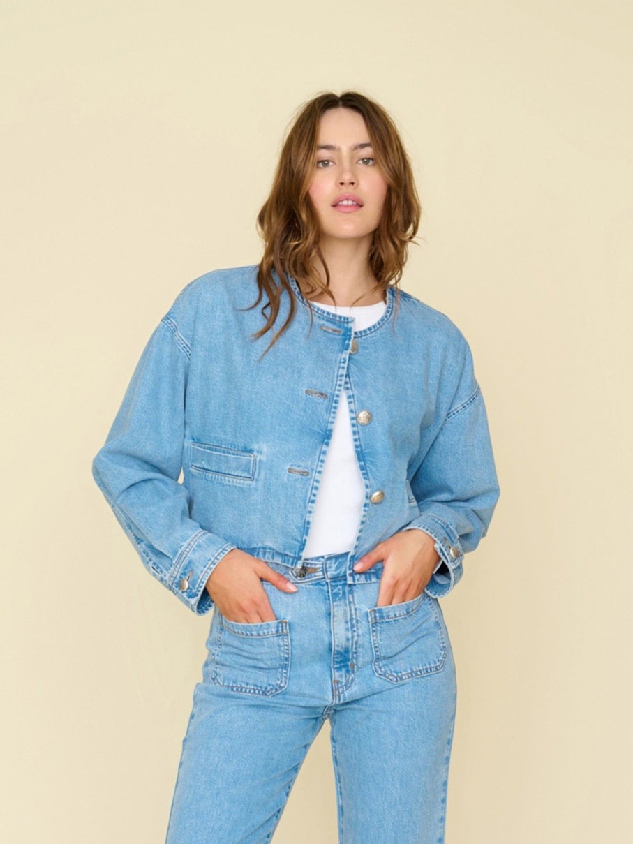 XIRENA Jackets | Denim Jacket X389733 Paley Denim Jack Blue-Jay