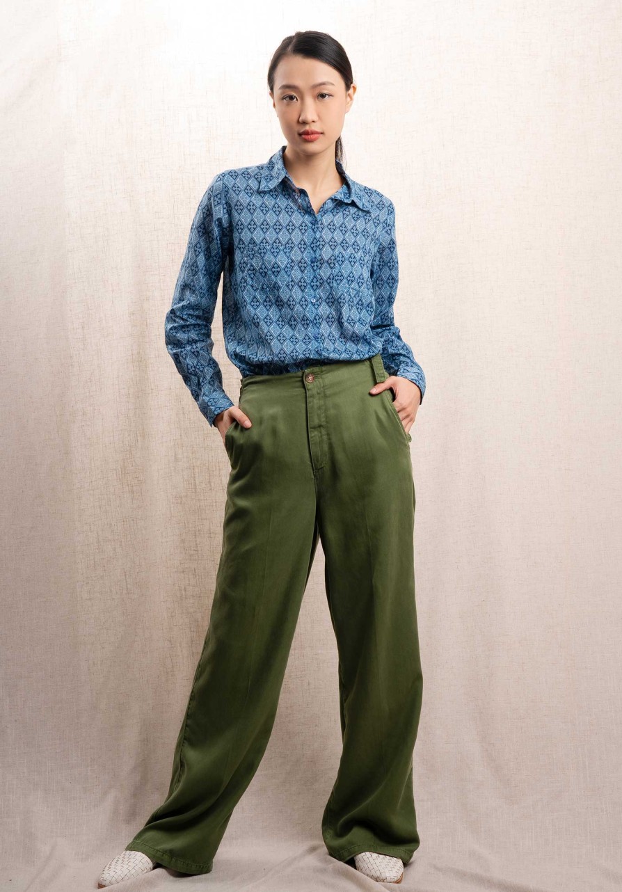 LAB DIP Pants & Shorts | Pants Tulum Tencel Po1123-231 Ficus