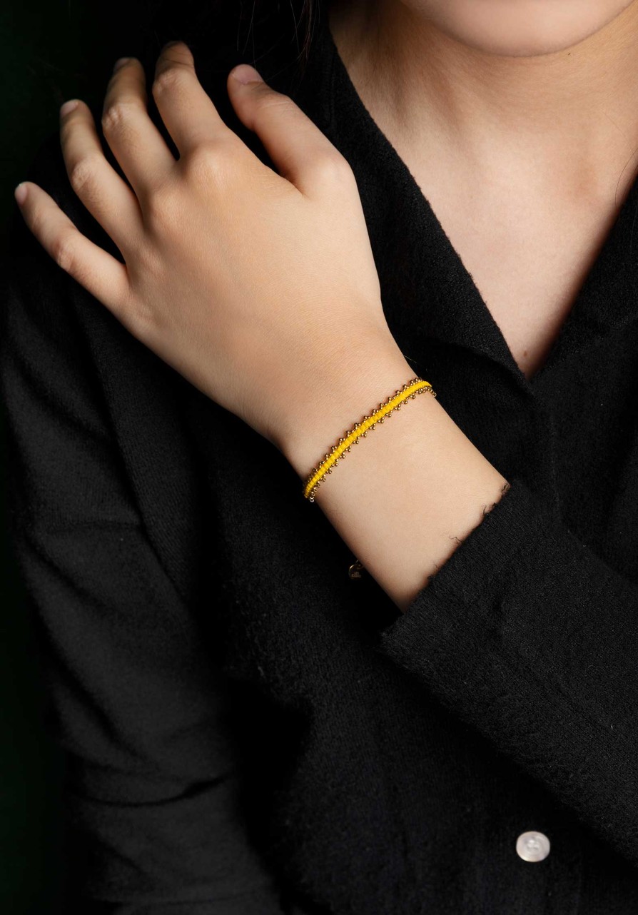 LES CLEIAS All Jewelry | Bracelet Daisy A2023Br02-24 Yellow