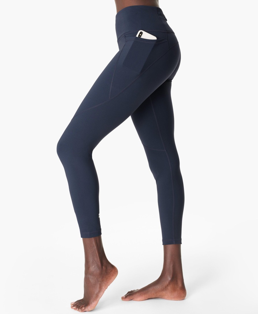 SWEATY BETTY Pants & Shorts | Power 7/8 Workout Leggings Sb5400 78 Navy-Blue