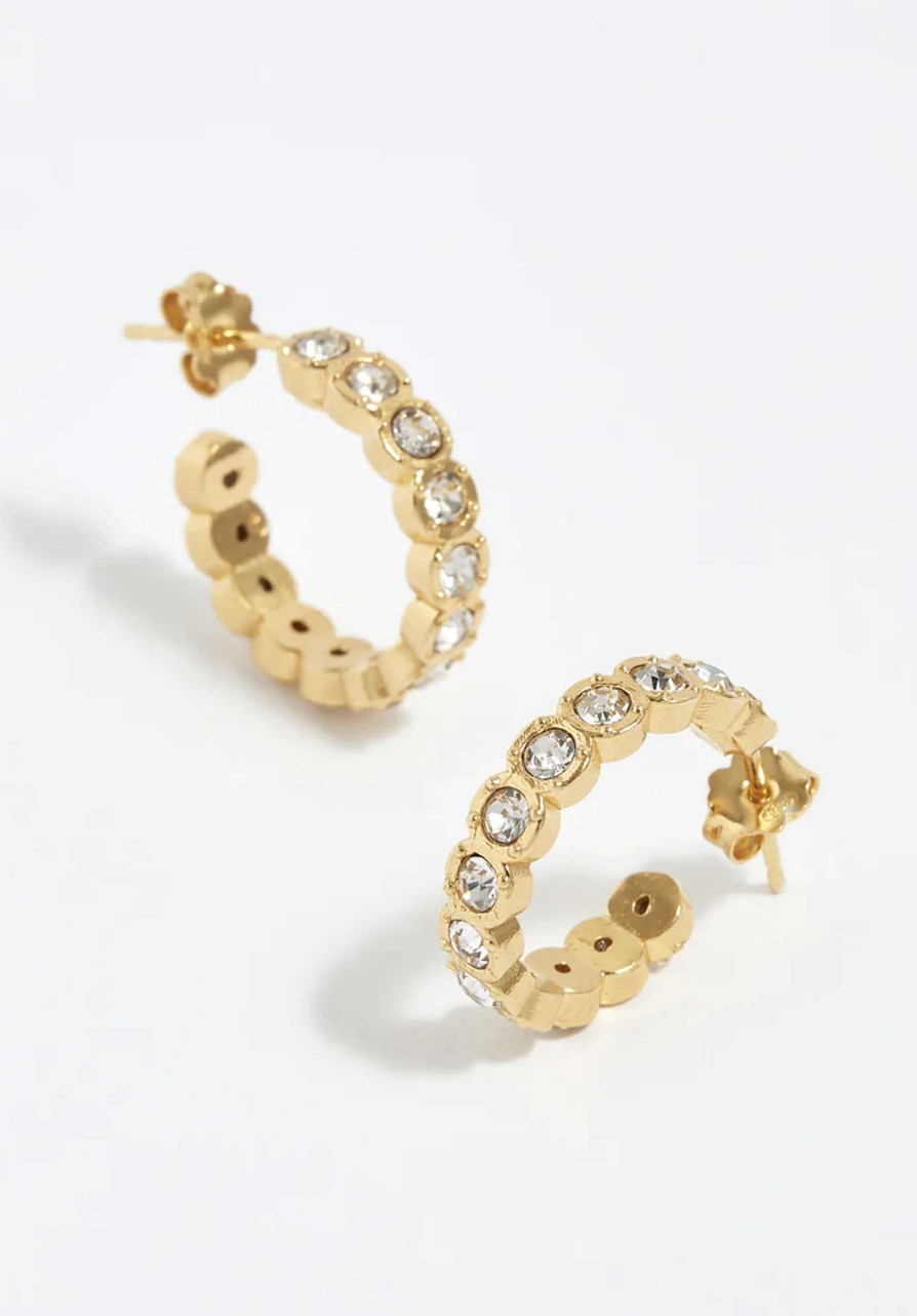 SORU All Jewelry | Earring Clear Etruria Gold