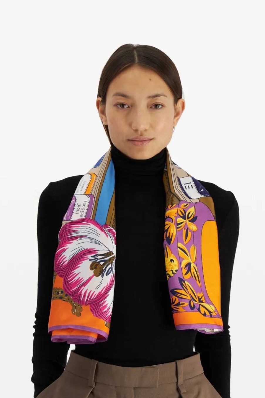 INOUI Shop Scarfs & Belts | Scarf Ca181At08 Orange