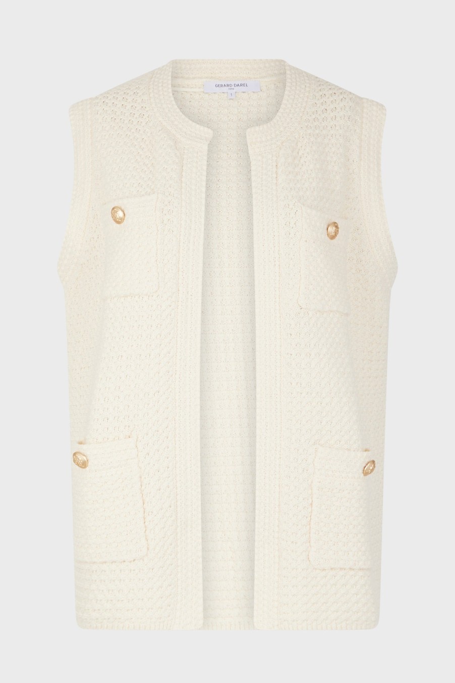 GERARD DAREL Gerard Darel | Pullover/Vest Lizzie Dzu09Z216 Ecru