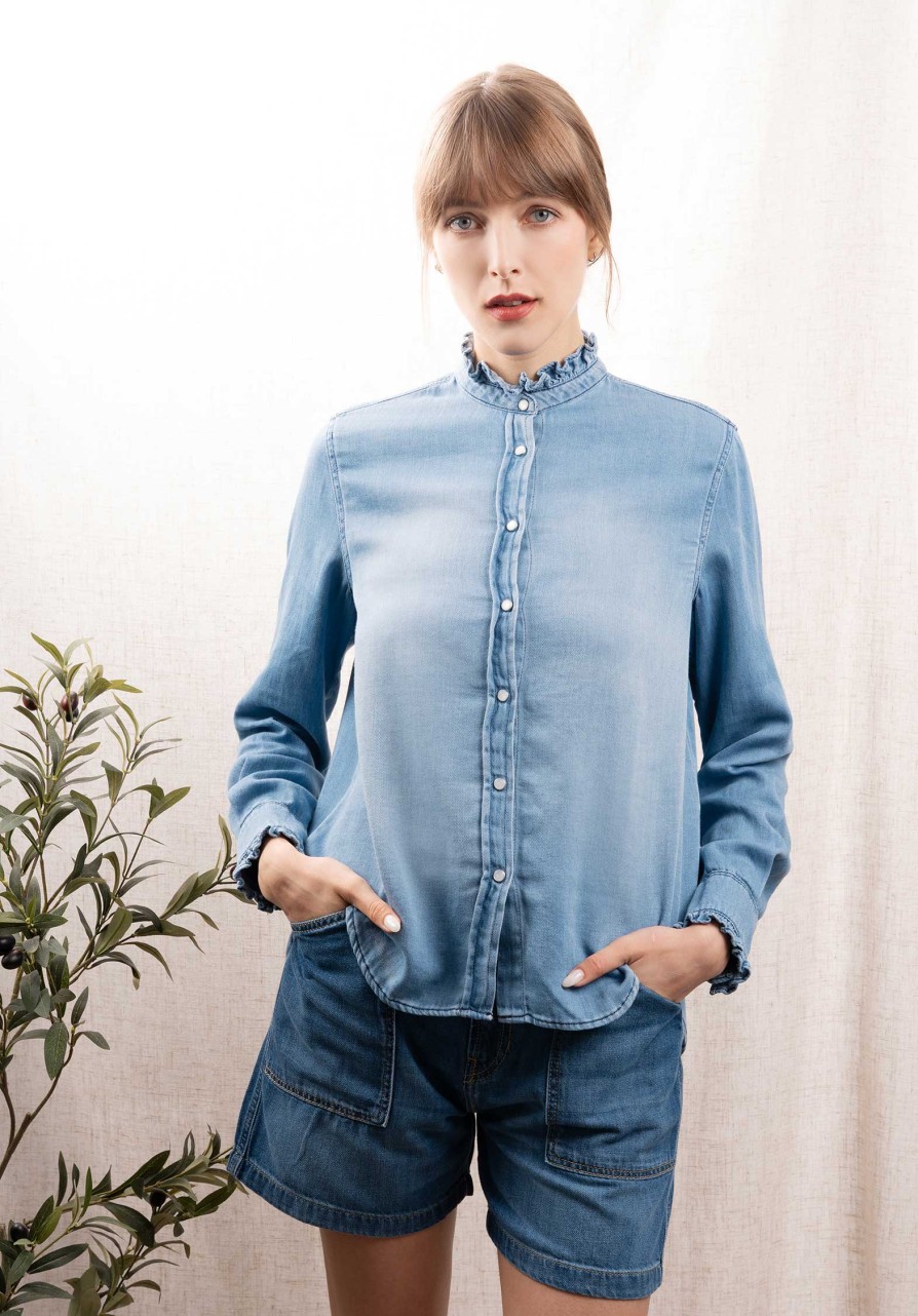 ACQUAVERDE Tops & Shirts | Blouse Gaby Den Blu Gabyde Light-Used