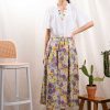 RUE MADAME Skirts | Skirt Skirt Basil Purple-Ylw-Floral