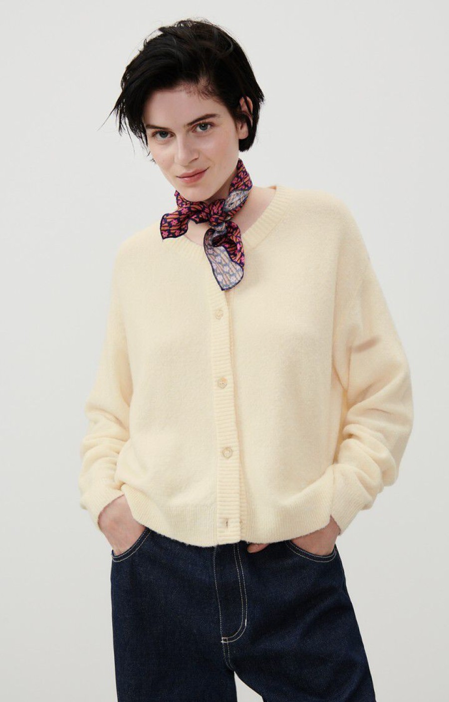 AMERICAN VINTAGE Sweaters & Cardigans | Cardigan Dam19E Pannacotta