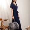 ALICIA BELL All Bags | Tote Bag Sp23A2 Bucket Bag White-Navy-Motif