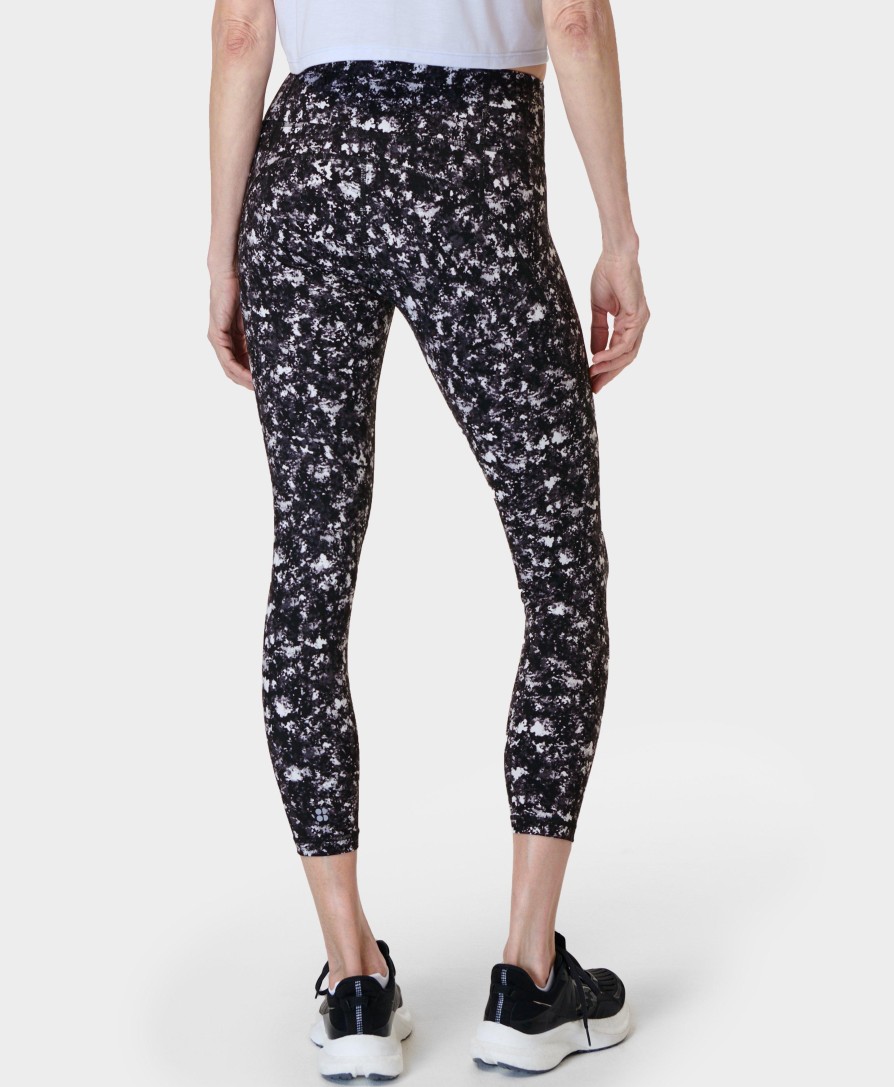 SWEATY BETTY Leggings | Power 7/8 Workout Leggings Sb5400A 78 Black-Electric-Textu